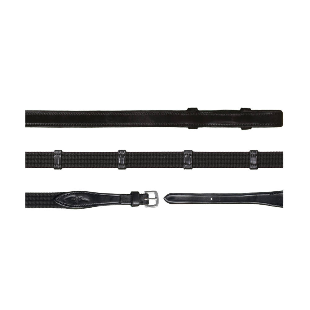 Dyon 58 Gurtzügel mit 9 Lederstegen (ohne Stopper) New English Collection Zügel Produktbild
