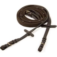 Schockemöhle Sports Gurtzügel mit Schnalle - Dunkelbraun/Gold Zügel online kaufen