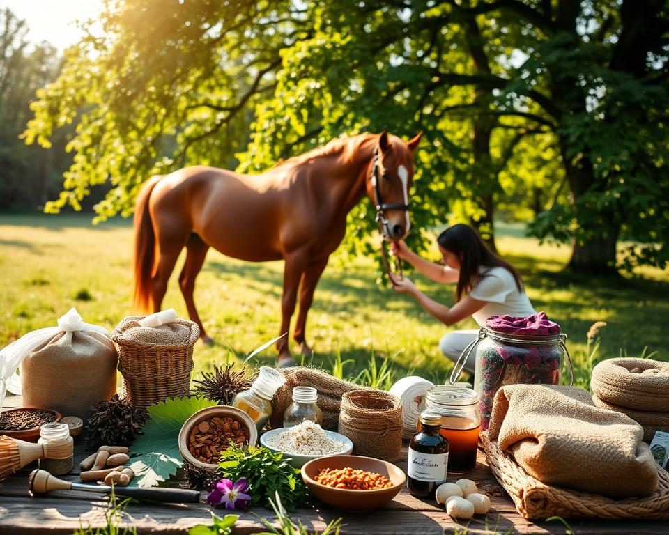 Abschwellende Behandlungen für Pferdgesundheit