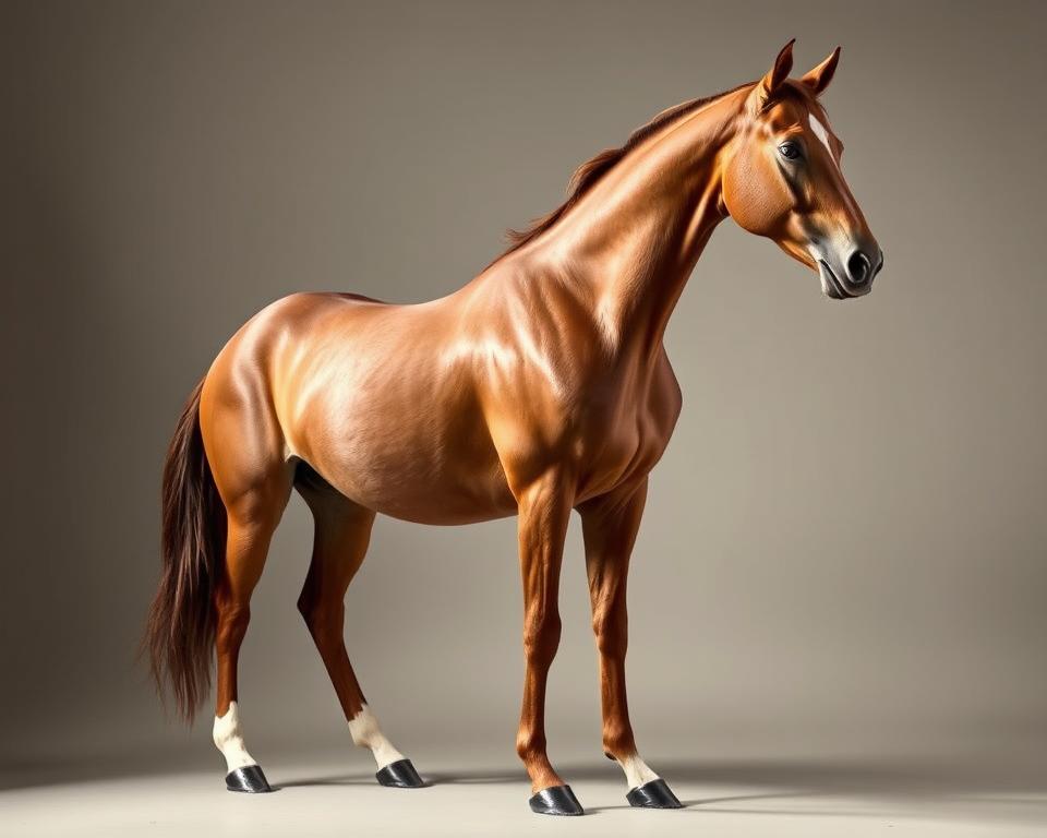 Arabisches Vollblut Pferd in eleganter Pose