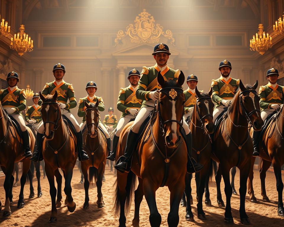 Berühmte Reiter mit goldenem Reitabzeichen