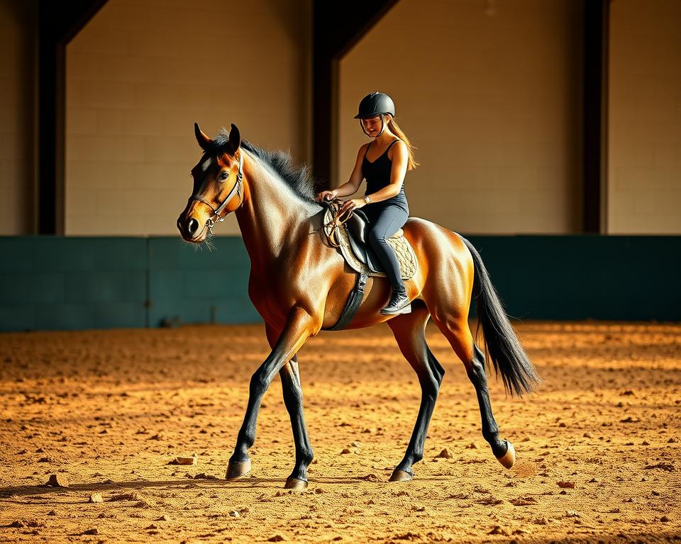 Bodenarbeit mit Jungpferd
