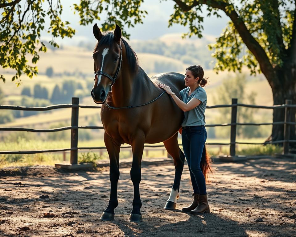 Bodenarbeit mit Pferd