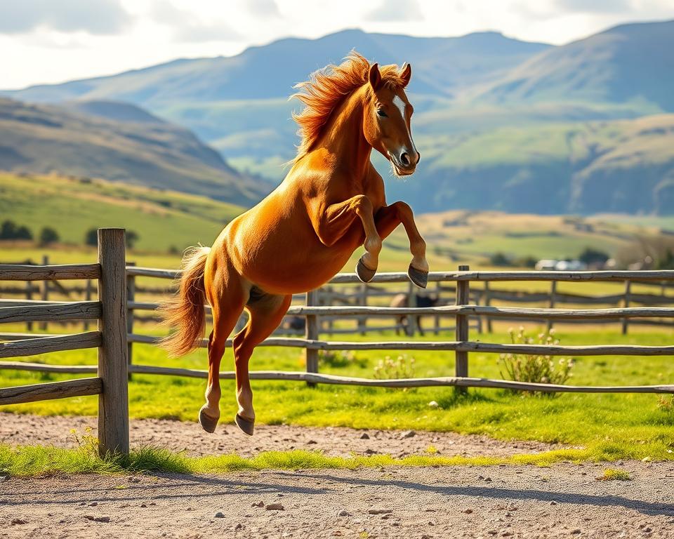 Connemara Pony beim Ponyspringen