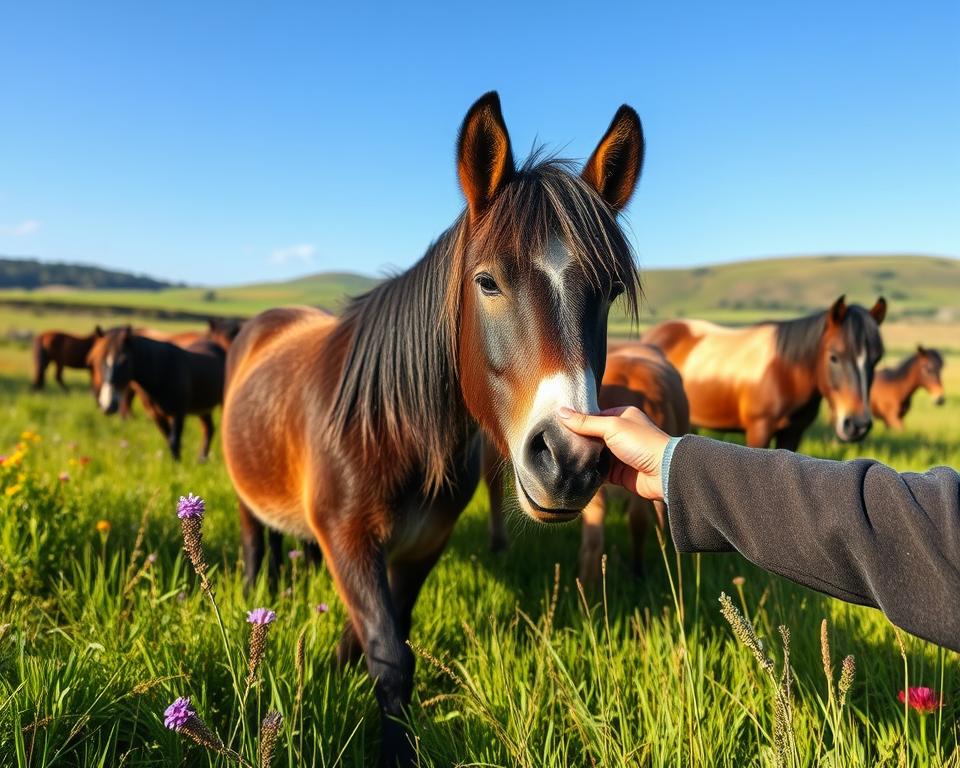 Dartmoor Pony Fütterung Dartmoor Pony Fütterung