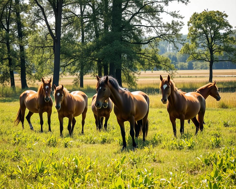 Dülmener Wildpferde im Merfelder Bruch
