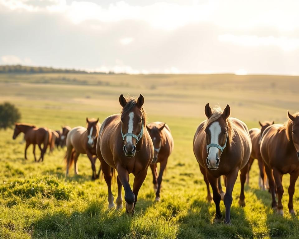 Fliegenohren im Einsatz auf der Weide