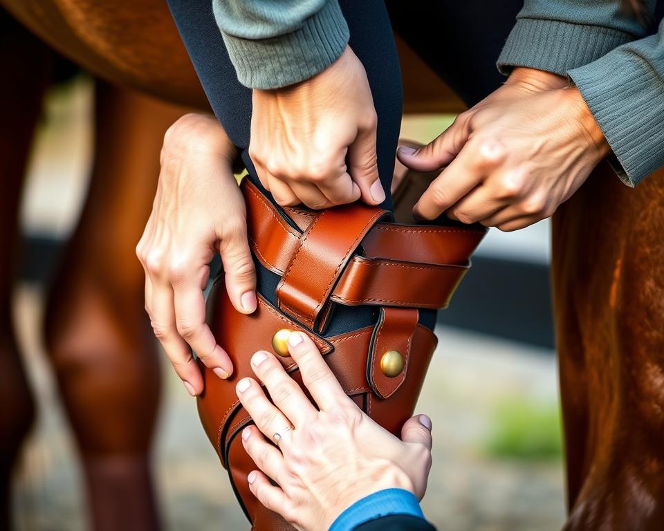 Gamaschen richtig anlegen