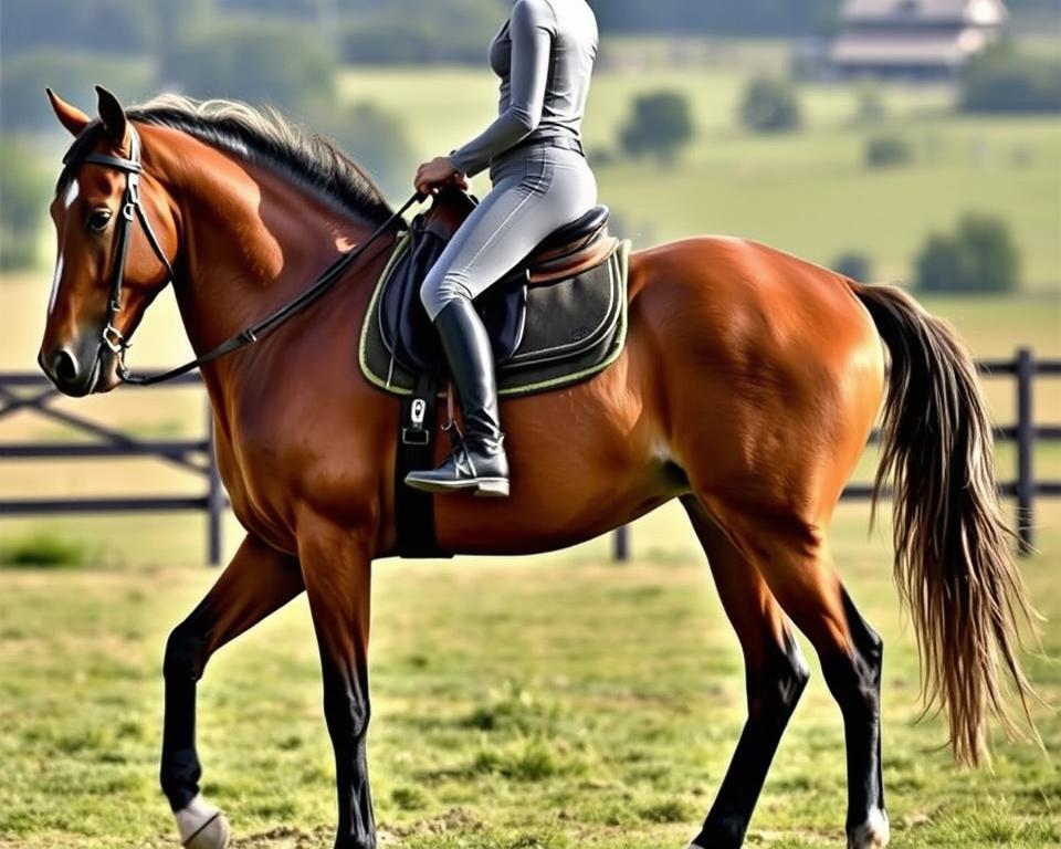 Gewichtsverteilung beim Reiten
