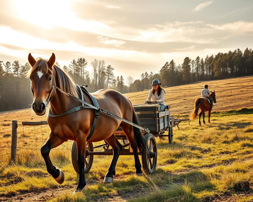 Haflinger Pferd in verschiedenen Einsatzbereichen Haflinger Pferd in verschiedenen Einsatzbereichen