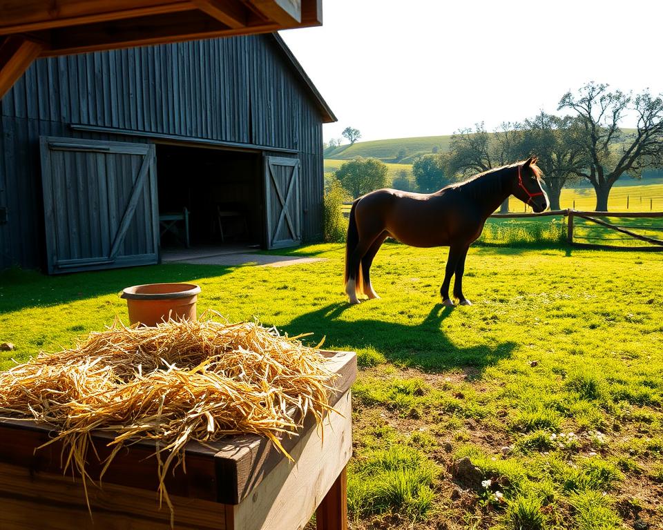 Heufütterung für Pferde