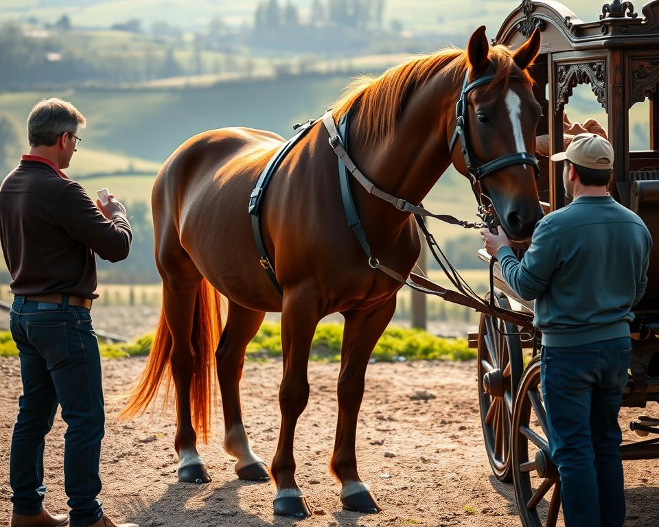 Kutschpferd Training