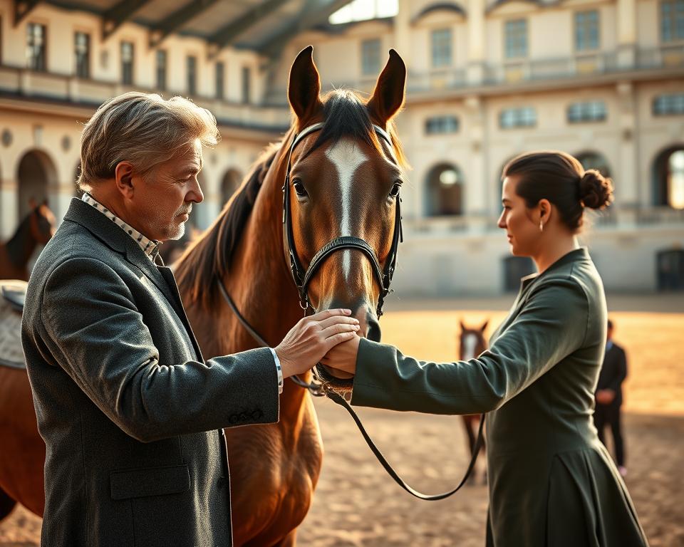 Longenführer bei der Pferdeführung