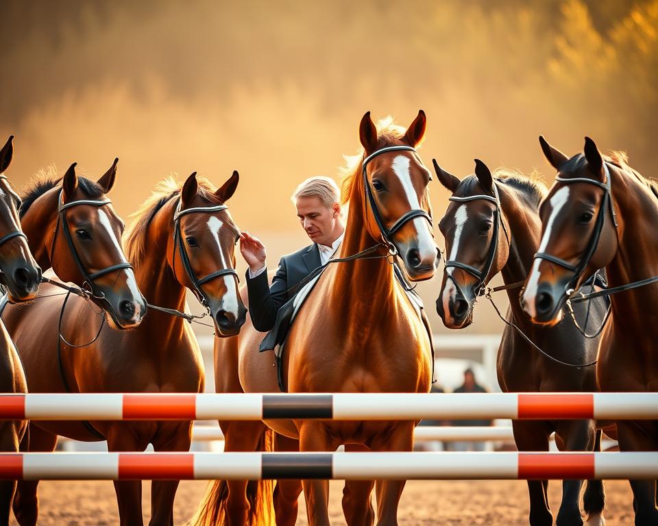 Ludger Beerbaum mit Springpferden