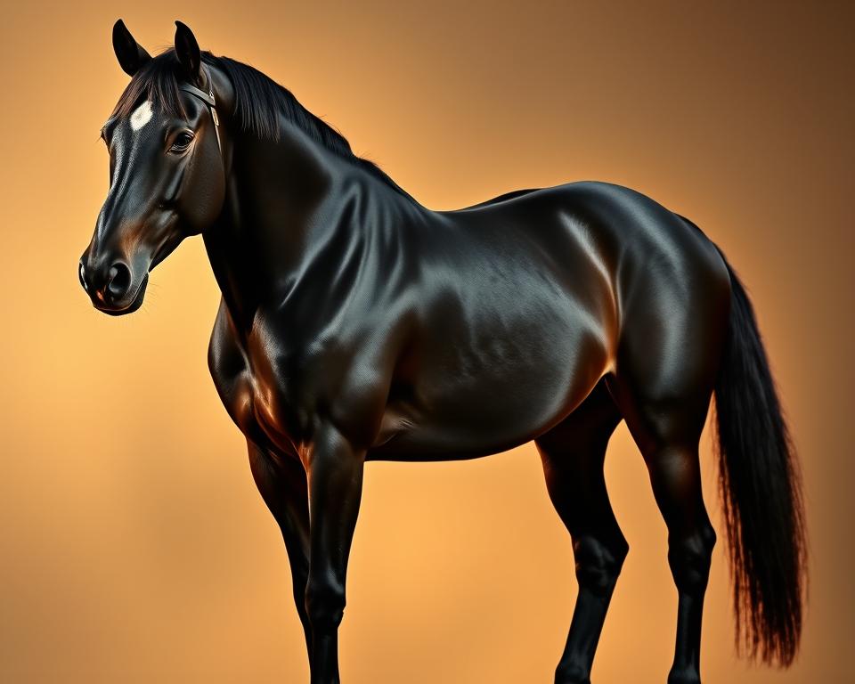 Majestätischer Friesenpferd in voller Größe