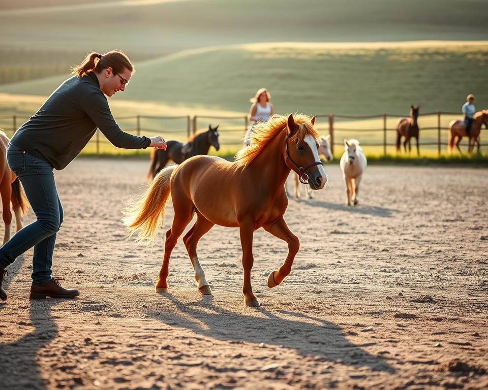 Miniaturpferde Training