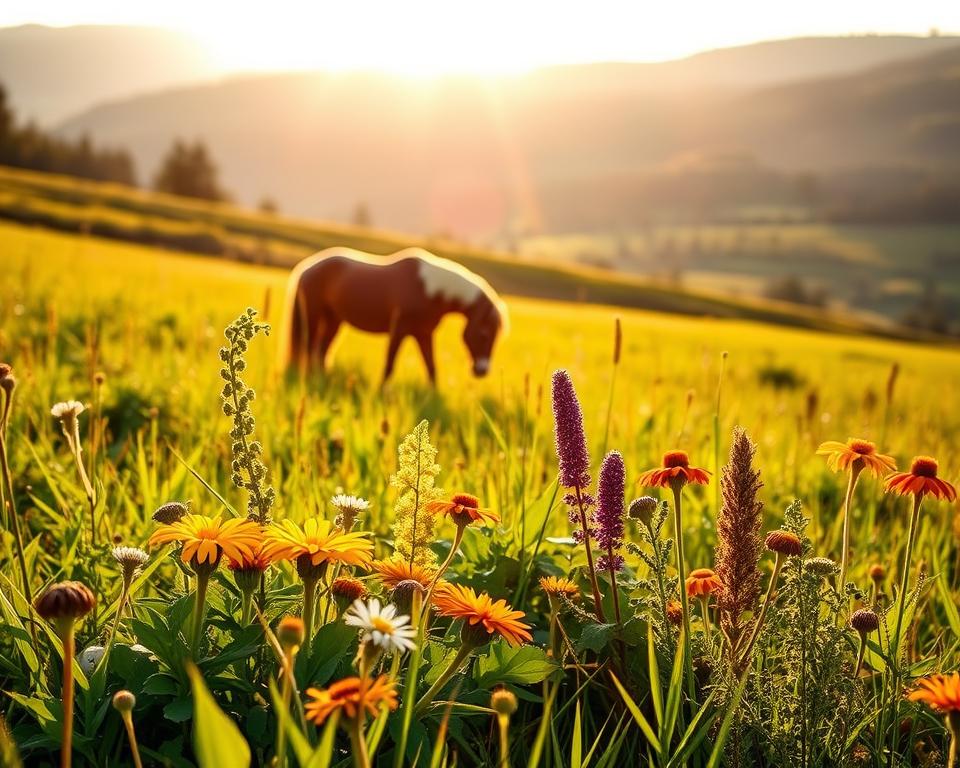 Natürliche Heilkräuter für Pferde