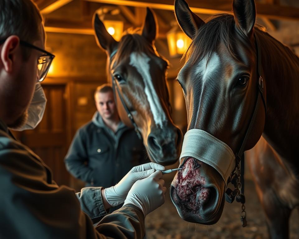 Notfall Pferdewunde Behandlung