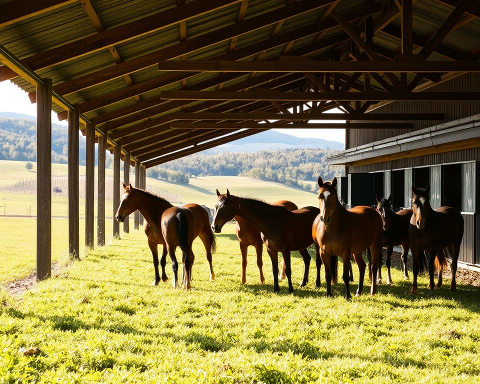 Offenstallhaltung Pferde Gruppenhaltung
