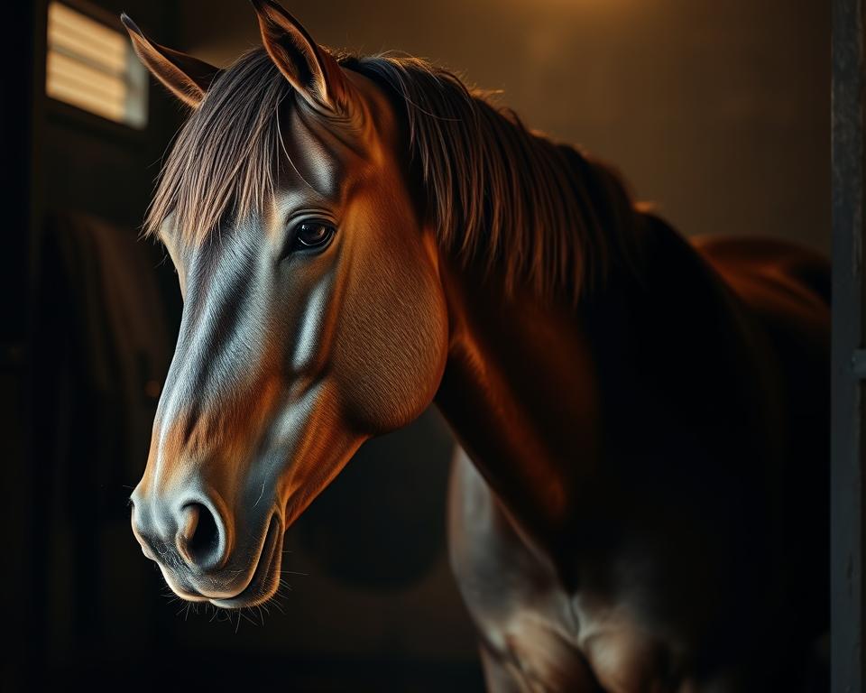 Pferd mit Fiebersymptomen Pferd mit Fiebersymptomen