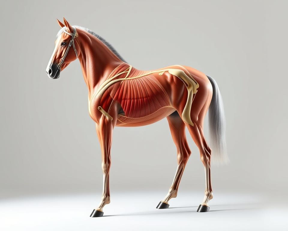 Pferd mit Verspannungszonen