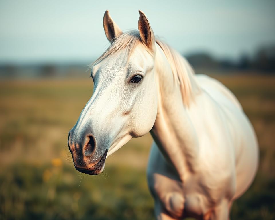 Pferd mit neuem Gebiss Eingewöhnung