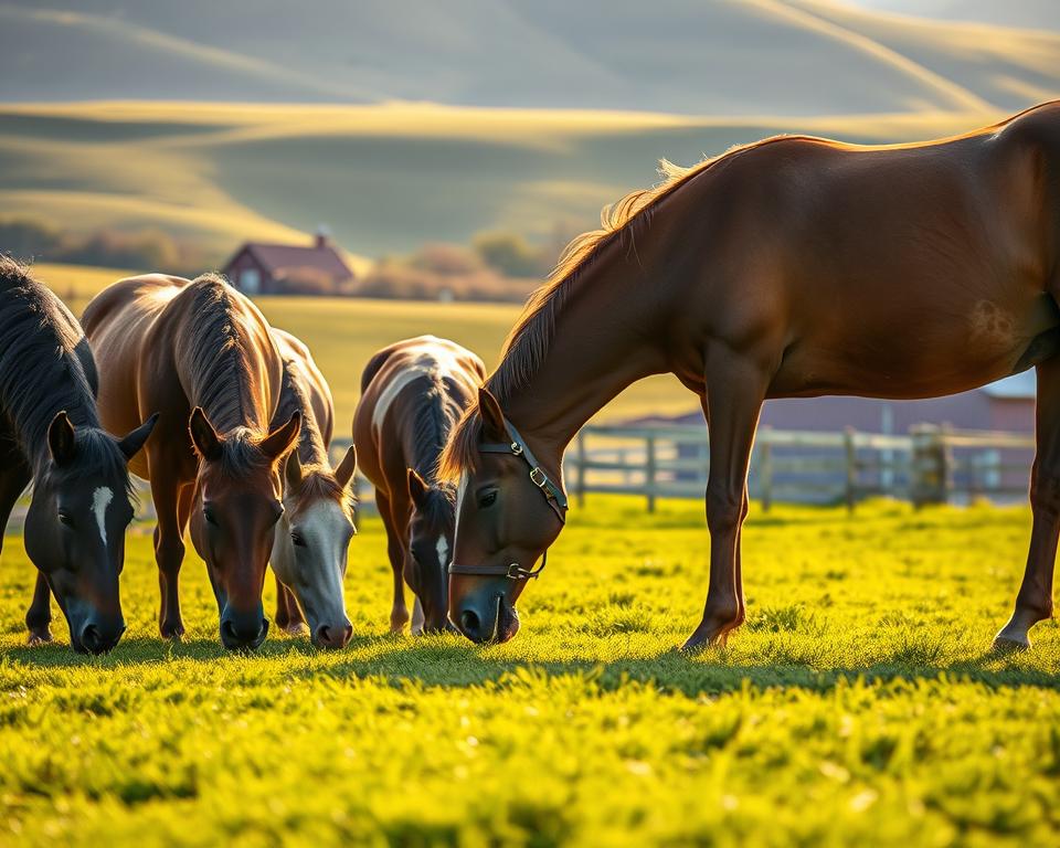 Pferde Fütterungszeiten und Intervalle