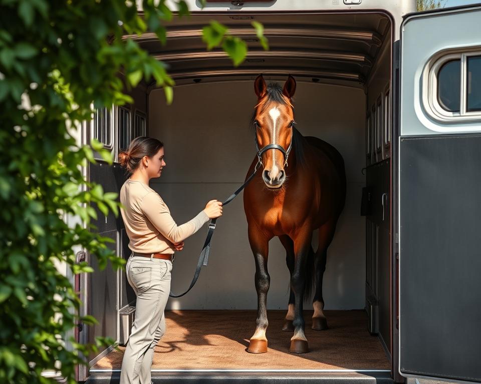 Pferdeanhänger Training Schritt für Schritt