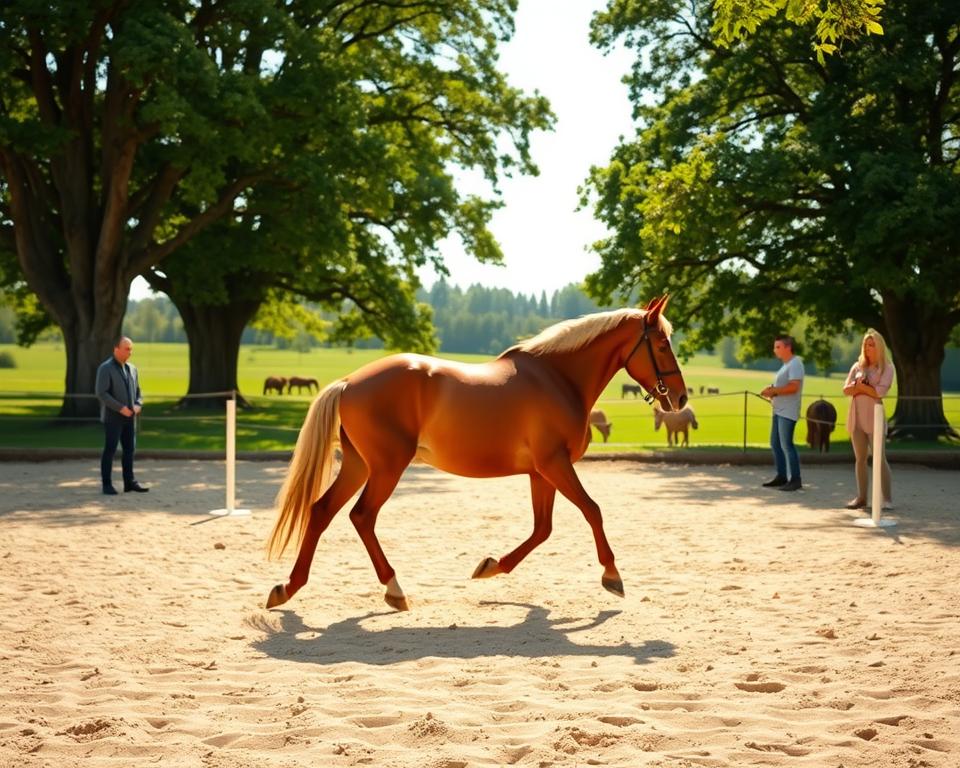 Pferdeauslauf und Bodenarbeit