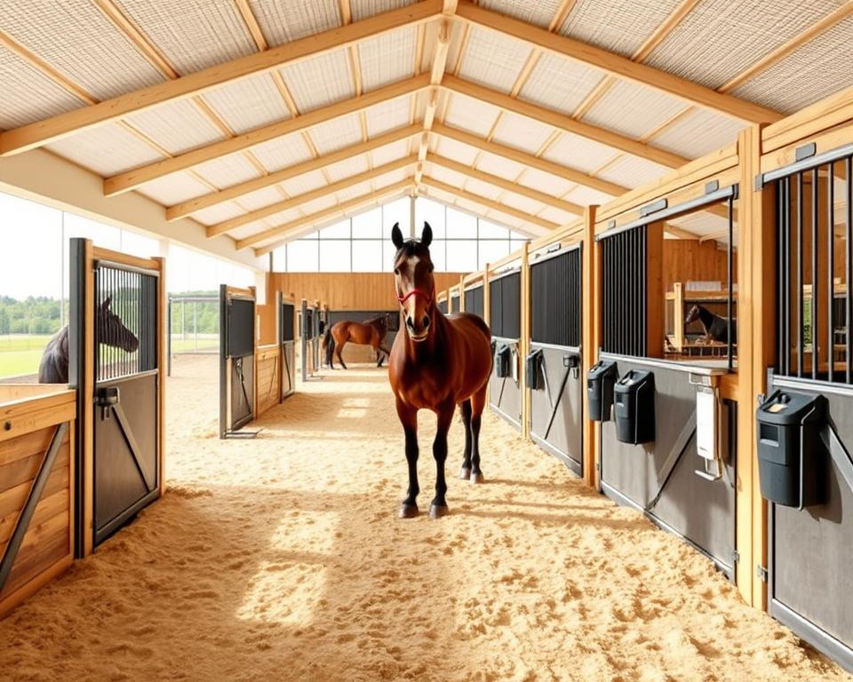 Pferdeboxen und Stallsysteme für Einzelpferde