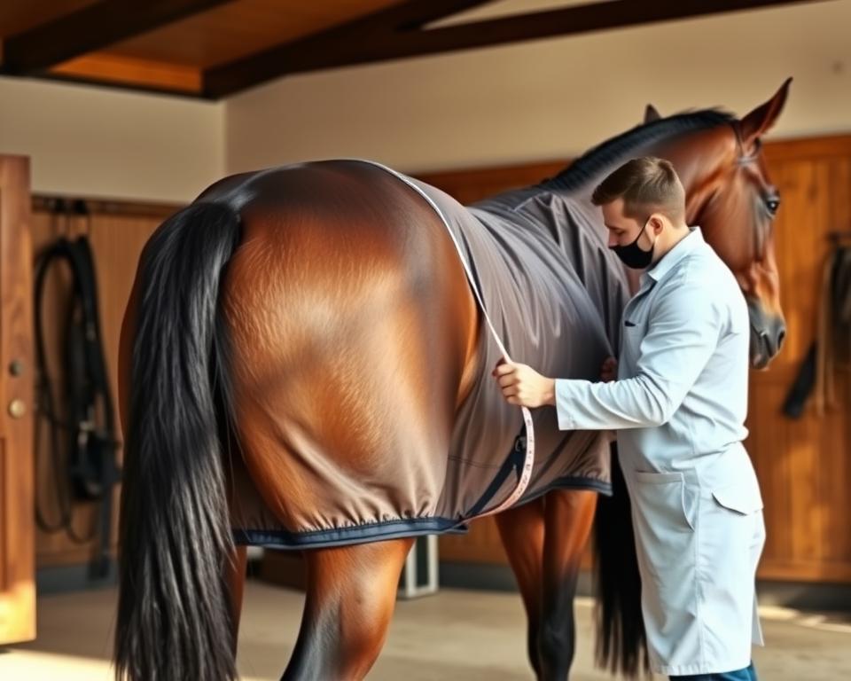 Pferdedeckengröße Vermessung