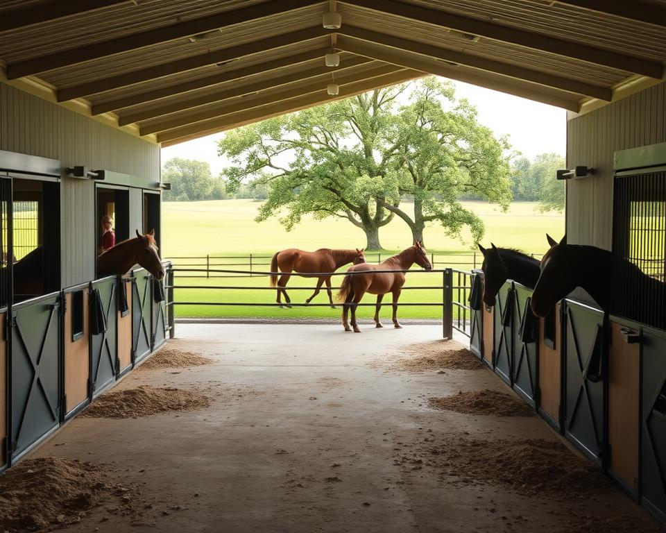 Pferdehaltung Boxen und Weide
