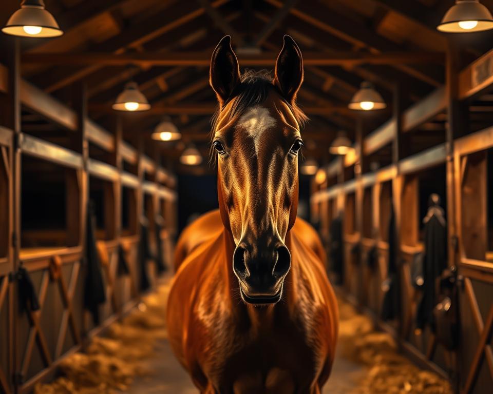 Pferdehaltung Nacht Beleuchtung