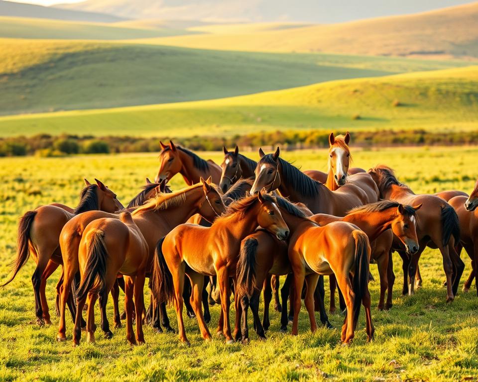 Pferdeherde soziales Verhalten