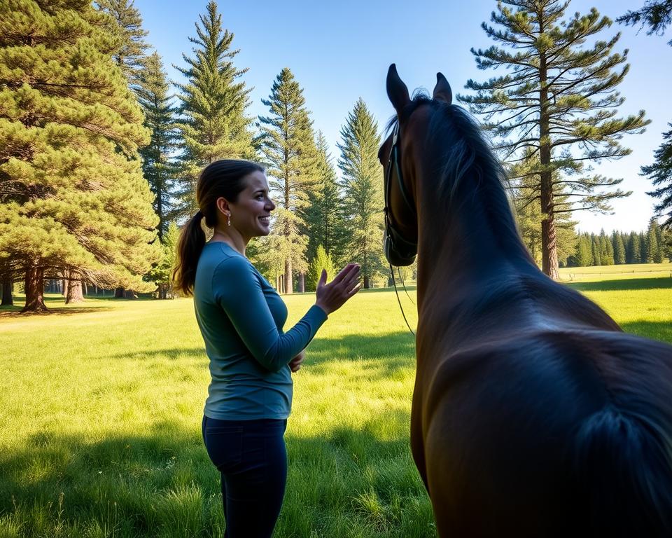 Pferdekommunikation beim Ausreiten