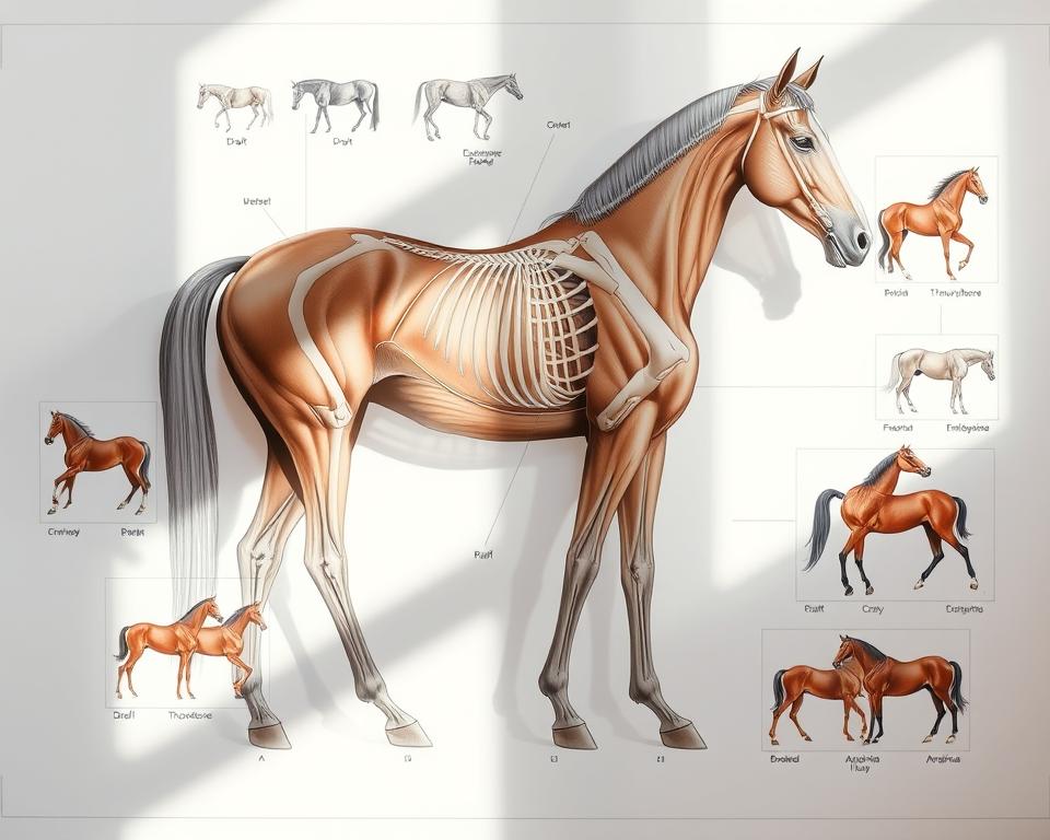 Pferderassen Körperbau Anatomie