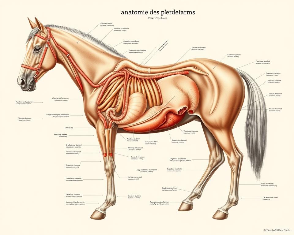 Pferdeverdauungssystem Anatomie