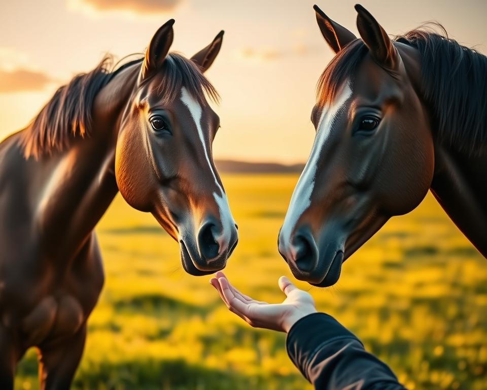 Pferdeverhalten beim Begrüßen