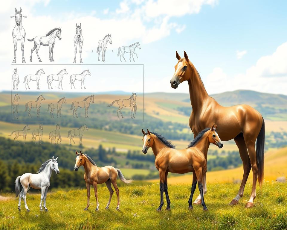 Pferdewachstum Entwicklungsphasen