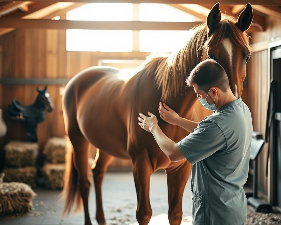 Physiotherapeutische Übungen für Pferde