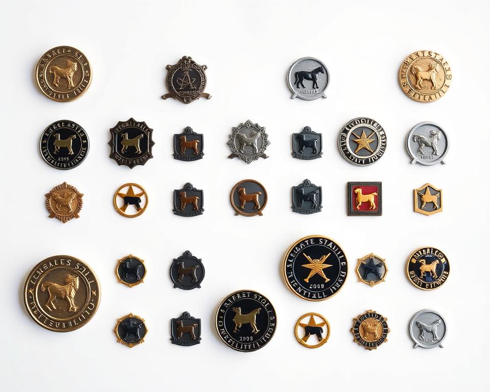 Reitabzeichenhierarchie Vergleich