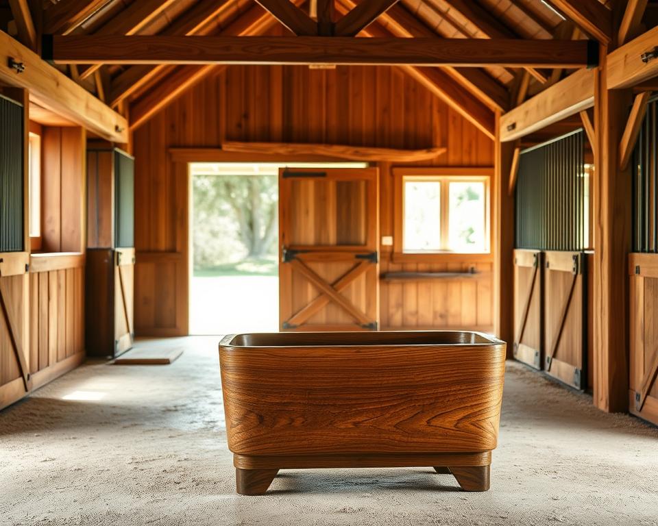 Robinienholz für Pferdeställe