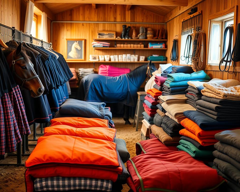 Saisonale Pferdedecken für verschiedene Jahreszeiten