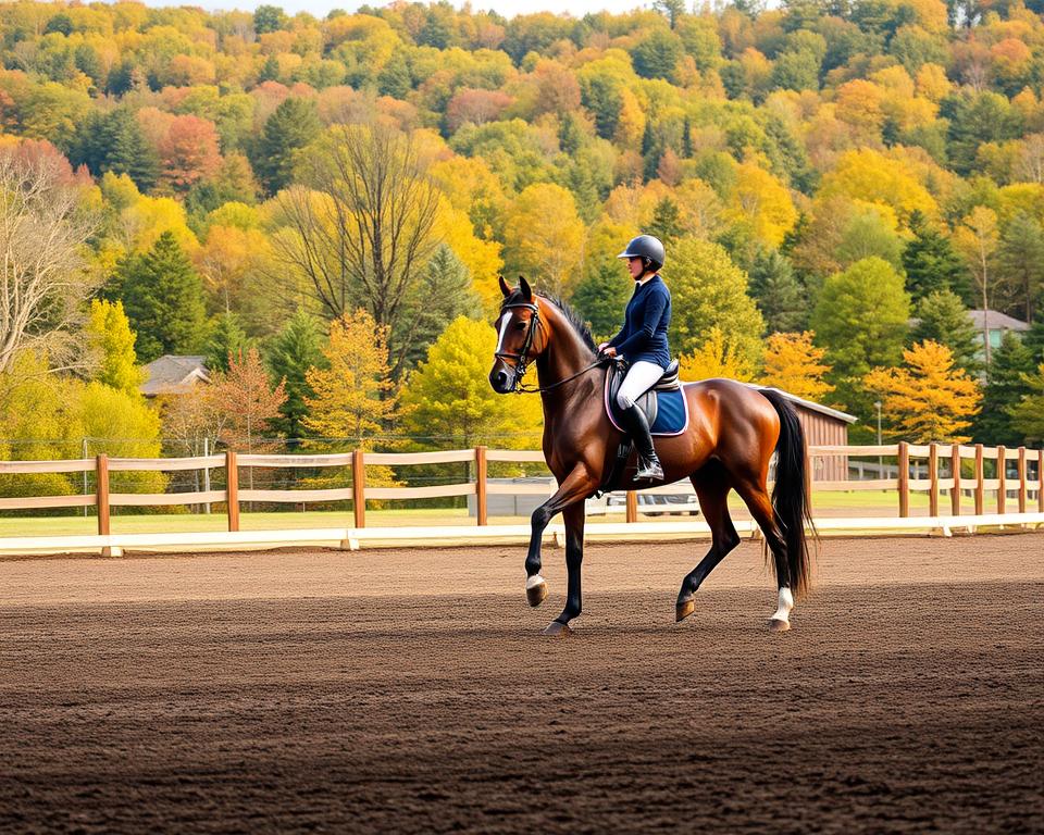 Saisonales Pferdetraining