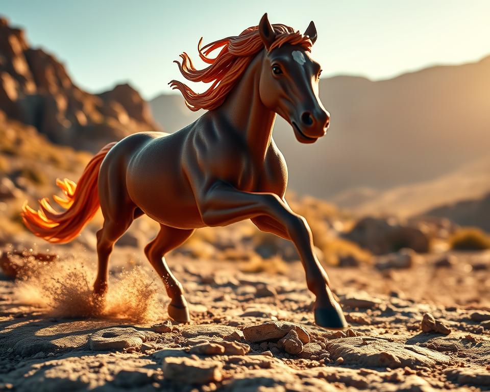 Schleich Mustang Pferdefigur in Bewegung