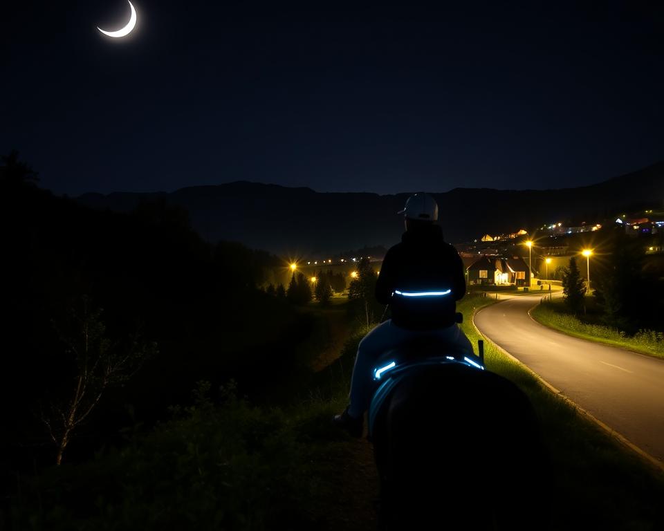 Sicherheit beim Nachtreiten