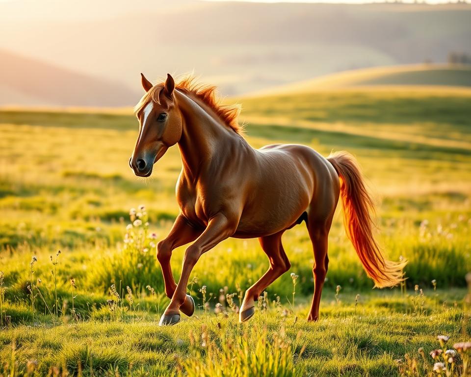 Tägliche Pferdebewegung Konzept