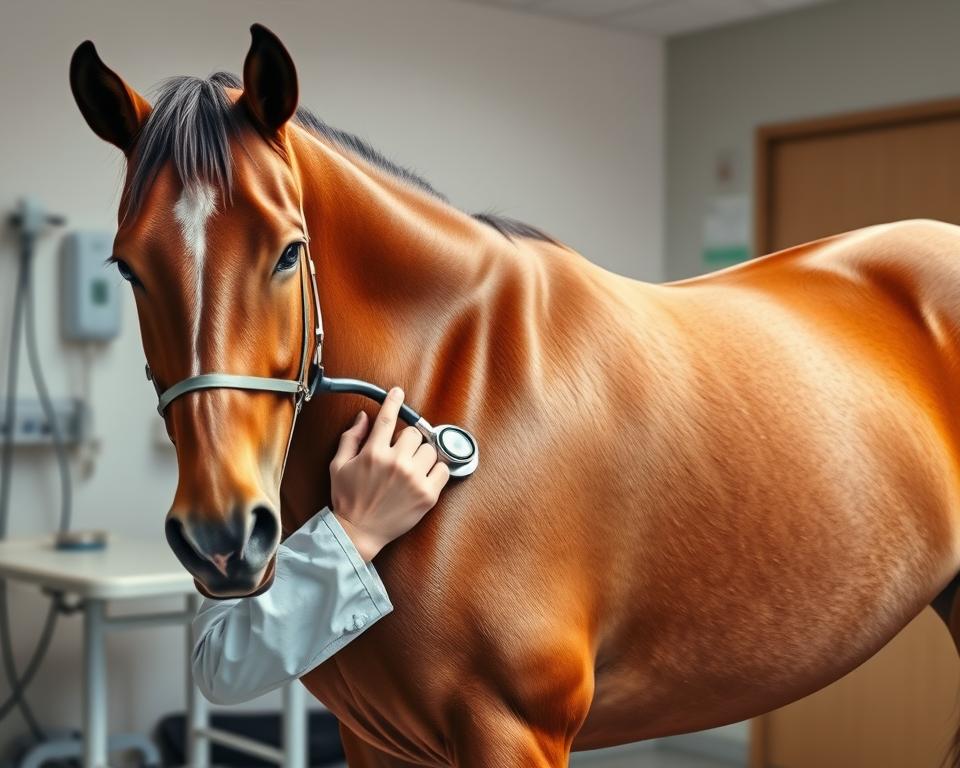 Tierärztliche Untersuchung bei Herzhusten