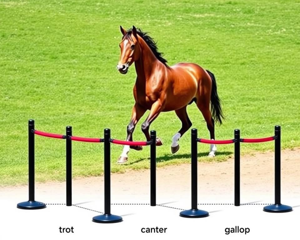 Trabstangenabstände Pferd Gangarten