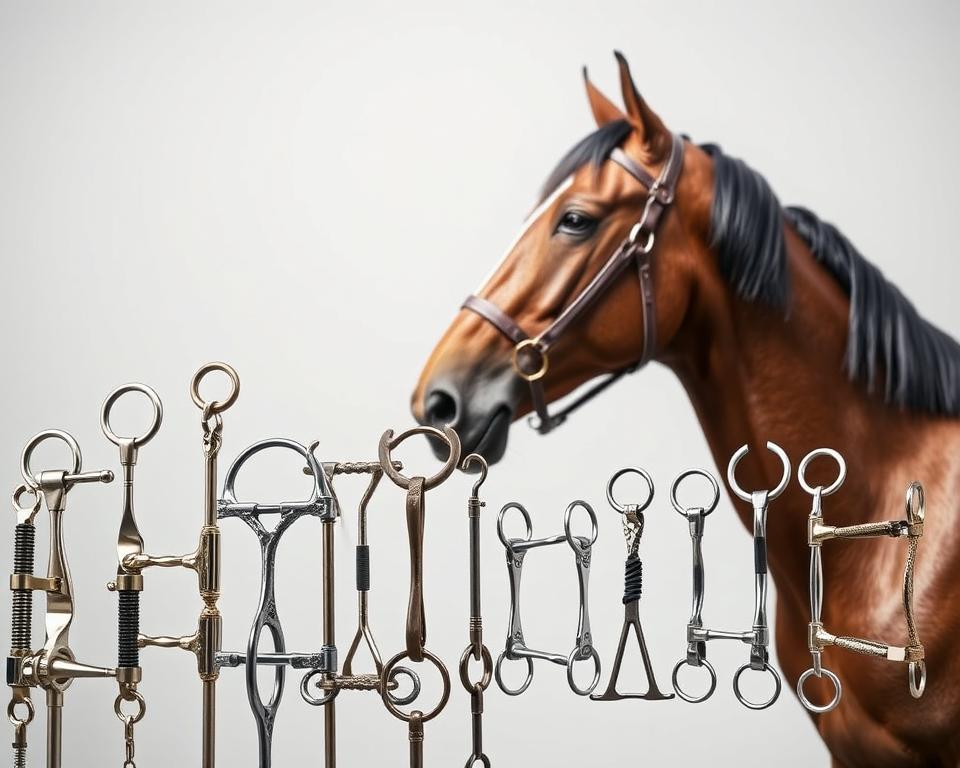Verschiedene Pferdegebissarten